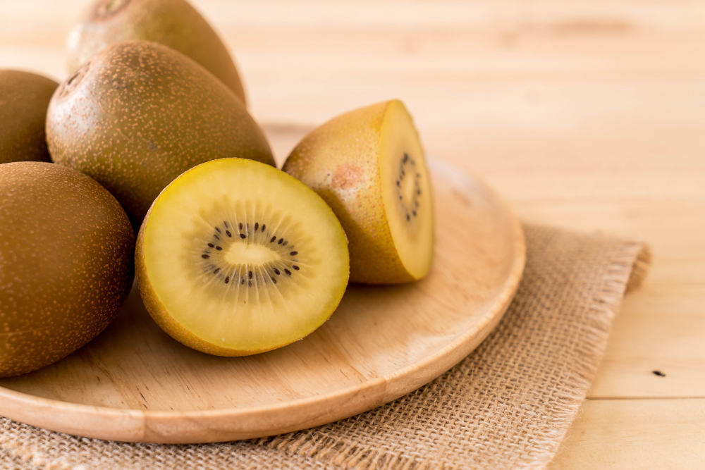 risotto con kiwi gialli